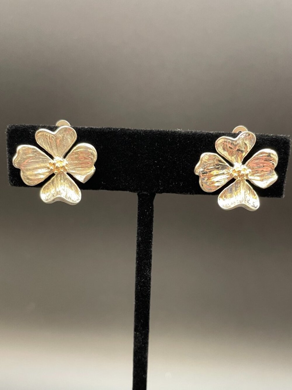 Vintage Museum of Fine Arts Tiffany & Co.-esque Dogwood Earrings.